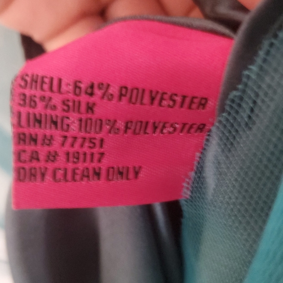 Betsey Johnson Teal Blue Green Snake Print Satin Prom Party Dress. - Picture 16 of 16